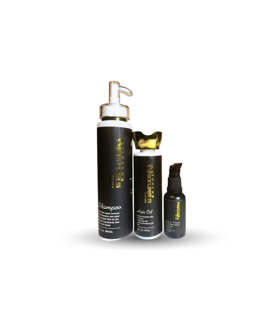Ultimate Hair Revival Trio – Oil + Shampoo + Serum